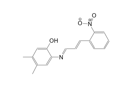 phenol, 4,5-dimethyl-2-[[(E,2E)-3-(2-nitrophenyl)-2-propenylidene]amino]-