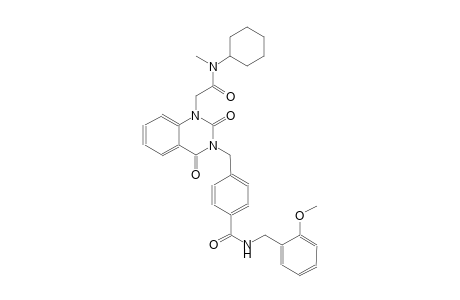 4-[(1-{2-[cyclohexyl(methyl)amino]-2-oxoethyl}-2,4-dioxo-1,4-dihydro-3(2H)-quinazolinyl)methyl]-N-(2-methoxybenzyl)benzamide
