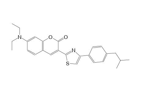 7-(diethylamino)-3-[4-(4-isobutylphenyl)-1,3-thiazol-2-yl]-2H-chromen-2-one