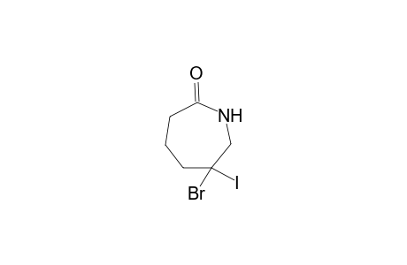 6-Bromo-6-iodoazepan-2-one