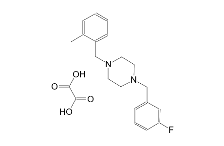 1-(3-fluorobenzyl)-4-(2-methylbenzyl)piperazine oxalate