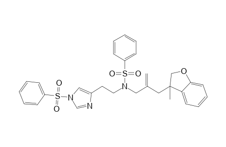 N-[2-(1-besylimidazol-4-yl)ethyl]-N-[2-[(3-methylcoumaran-3-yl)methyl]allyl]benzenesulfonamide
