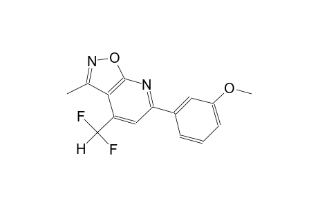 isoxazolo[5,4-b]pyridine, 4-(difluoromethyl)-6-(3-methoxyphenyl)-3-methyl-