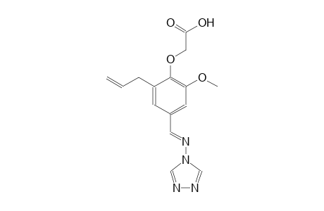 {2-allyl-6-methoxy-4-[(E)-(4H-1,2,4-triazol-4-ylimino)methyl]phenoxy}acetic acid