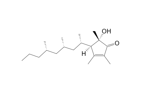 (4R,5S)-4-[(2S,4S,6S)-4,6-dimethylnonan-2-yl]-2,3,5-trimethyl-5-oxidanyl-cyclopent-2-en-1-one