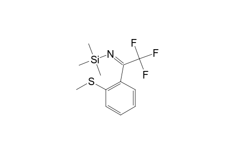 N-(TRIMETHYLSILYL)-1-(2-METHANESULFANYLPHENYL)-1-(2,2,2-TRIFLUOROMETHYL)-KETIMINE