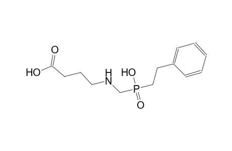 4-({[hydroxy(2-phenylethyl)phosphoryl]methyl}amino)butanoic acid