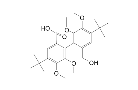 (rac)-4,4'-Di-tert-butyl-2'-hydroxymethyl-5,5',6,6'-tetramethoxy-1,1'-biphenyl-2-carboxylic acid
