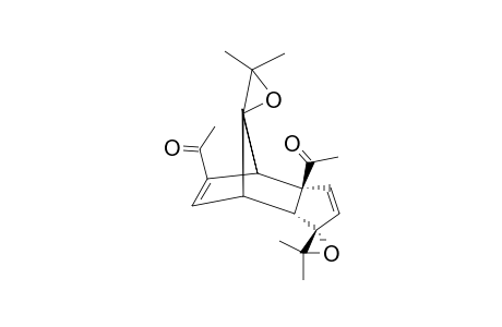 3a',5'-Diacetyl-3a',7',7a'-tetrahydro-3,3,3,3-tetramethyldispiro-[oxirane-2,1'-[4,7]-methano-[1H]-indene-8',2]-oxirane