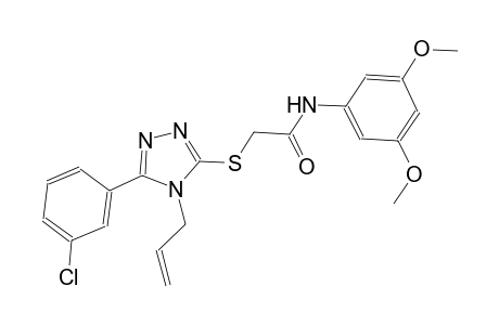 2-{[4-allyl-5-(3-chlorophenyl)-4H-1,2,4-triazol-3-yl]sulfanyl}-N-(3,5-dimethoxyphenyl)acetamide