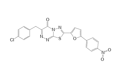 3-(4-chlorobenzyl)-7-[5-(4-nitrophenyl)-2-furyl]-[1,3,4]thiadiazolo[2,3-c][1,2,4]triazin-4-one