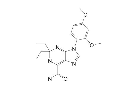 9-(2,4-dimethoxyphenyl)-2,2-diethyl-1H-purine-6-carboxamide