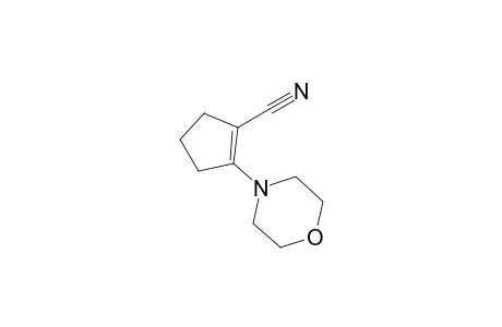 2-(4-morpholinyl)-1-cyclopentene-1-carbonitrile