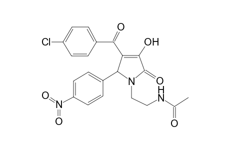 N-[2-[3-(4-chloro-benzoyl)-4-hydroxy-2-(4-nitro-phenyl)-5-oxo-2,5-dihydro-pyrrol-1-yl]-ethyl]-acetamide