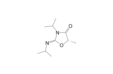(S)-5-methyl-3-iso-propyl-2-iso-propylimino-oxazolidin-4-one
