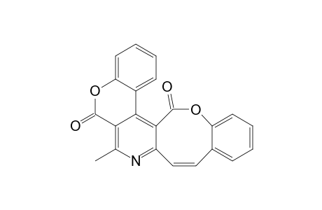 6H,16H-[1]Benzopyrano[4,3-d][1]benzoxocino[4,3-b]pyridine-6,16-dione, 7-methyl-