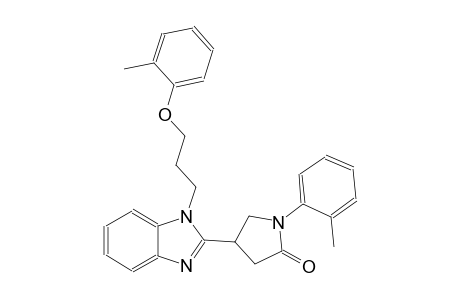 4-{1-[3-(2-methylphenoxy)propyl]-1H-benzimidazol-2-yl}-1-(2-methylphenyl)-2-pyrrolidinone