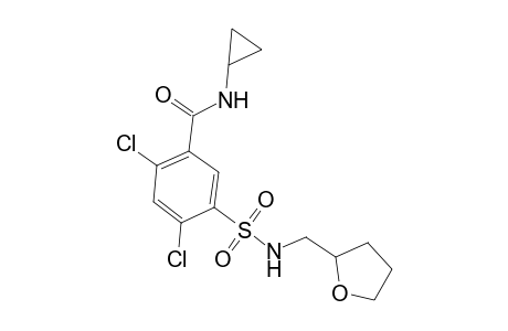 Benzamide, 2,4-dichloro-N-cyclopropyl-5-[[[(tetrahydro-2-furanyl)methyl]amino]sulfonyl]-