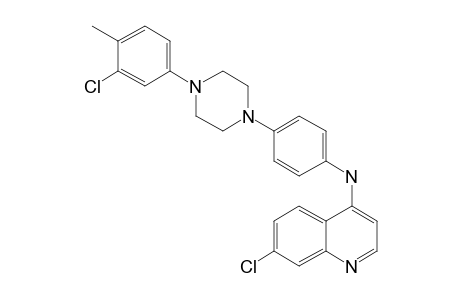 1-(3-Chloro-4-methylphenyl)-4-[4-(7-chloro-4-quinolinylamino)phenyl]piperazine