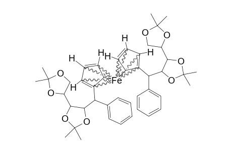 1,1'-BIS-[(1S)-1-DEOXY-2,3:4,5-DI-O-ISOPROPYLIDENE-1-C-PHENYL-D-ARABINITOL-1-YL]-FERROCENE