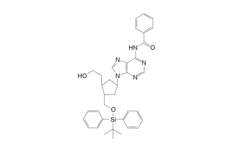 c-4-[6'-(Benzoylamino)-9' H-purin-9'-yl]-t-2-{[(t-butyl)diphenylsilyloxy]methyl})cyclopentane-1-ethanol