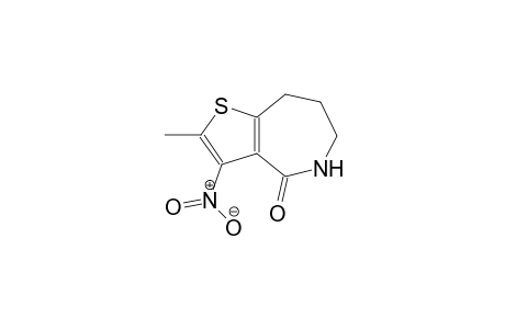 4H-thieno[3,2-c]azepin-4-one, 5,6,7,8-tetrahydro-2-methyl-3-nitro-