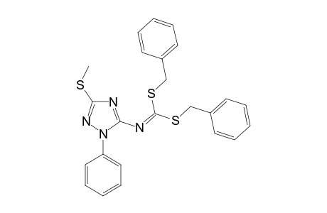 DIBENZYL-(1-PHENYL-3-METHYLTHIO-1H-1,2,4-TRIAZOL-5-YL)-IMINODITHIOCARBONATE