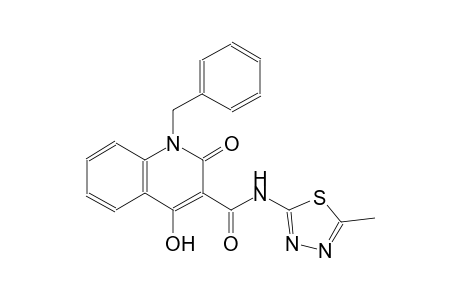 3-quinolinecarboxamide, 1,2-dihydro-4-hydroxy-N-(5-methyl-1,3,4-thiadiazol-2-yl)-2-oxo-1-(phenylmethyl)-