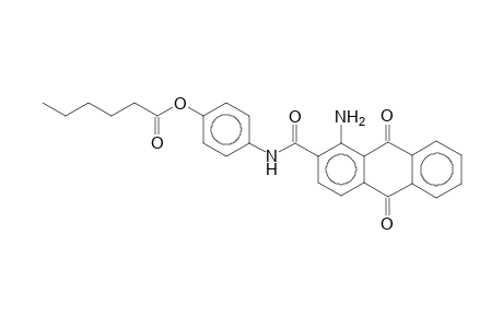 4-(1-Aminoanthraquinon-2-ylcarboxamido)phenyl hexanoate