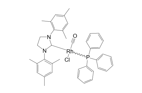 CHLORO-RHODIUM-1,3-BIS-(2,4,6-TRIMETHYLPHENYL)-4,5-DIHYDROIMIDAZOL-2-YLIDENE-CARBONYL-TRIPHENYLPHOSPHINE
