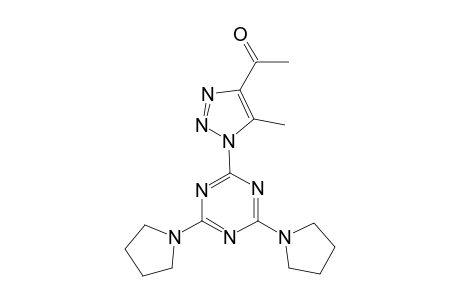 1-[1-(4,6-dipyrrolidin-1-yl-1,3,5-triazin-2-yl)-5-methyl-1,2,3-triazol-4-yl]ethanone