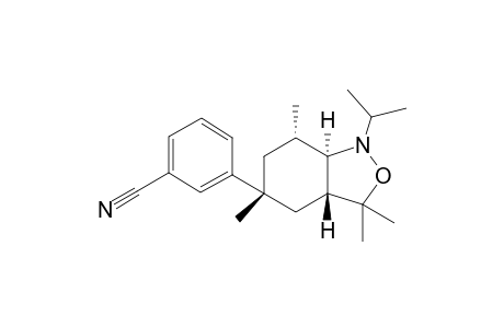 rac-3-((3aR,5R,7S,7aR)-1-isopropyl-3,3,5,7-tetramethyloctahydrobenzo[c]isoxazol-5-yl)benzonitrile