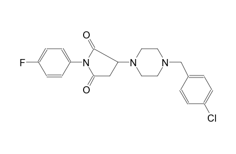 3-[4-(4-chlorobenzyl)-1-piperazinyl]-1-(4-fluorophenyl)-2,5-pyrrolidinedione