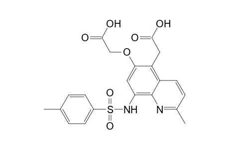 [5-carboxymethyl-2-methyl-8-(p-tolylsulfonylamino)-6-quinolyloxy]acetic acid