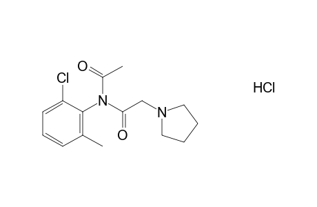 N-acetyl-6'-chloro-1-pyrrolidineaceto-o-toluidide, monohydrochloride