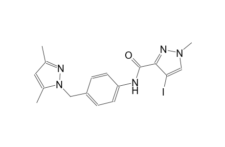 N-{4-[(3,5-dimethyl-1H-pyrazol-1-yl)methyl]phenyl}-4-iodo-1-methyl-1H-pyrazole-3-carboxamide