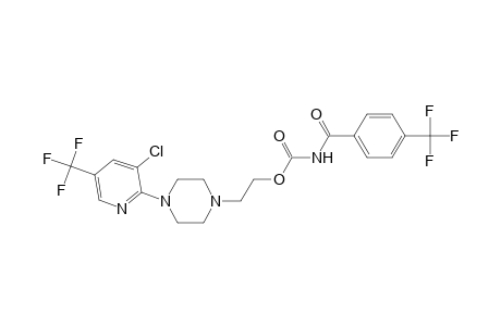 Carbamic acid, [4-(trifluoromethyl)benzoyl]-, 2-[4-[3-chloro-5-(trifluoromethyl)-2-pyridinyl]-1-piperazinyl]ethyl ester