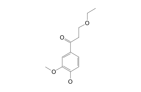 3-ETHOXY-1-(4-HYDROXY-3-METHOXYPHENYL)-1-PROPANONE