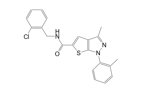 N-(2-chlorobenzyl)-3-methyl-1-(2-methylphenyl)-1H-thieno[2,3-c]pyrazole-5-carboxamide