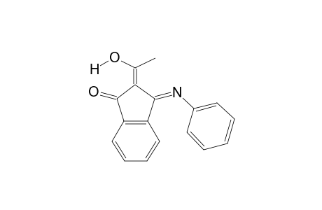 (2Z,3E)-2-(1-Hydroxyethylidene)-3-(phenylimino)-2,3-dihydro-1H-inden-1-one