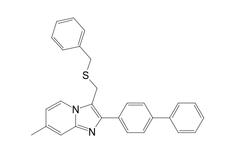 3-[(benzylthio)methyl]-7-methyl-2-(4-phenylphenyl)imidazo[1,2-a]pyridine