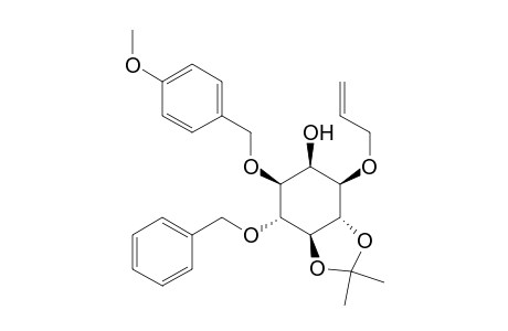 DL-3-O-Allyl-6-O-benzyl-1-O-(p-methoxybenzyl)-4,5-O-isopropylidene-myo-inositol