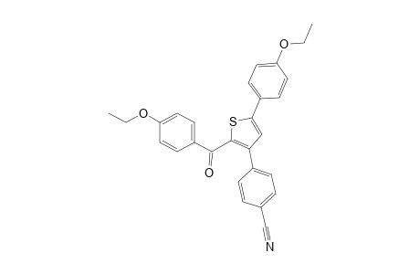 Benzonitrile, 4-[2-(4-ethoxybenzoyl)-5-(4-ethoxyphenyl)-3-thienyl]-