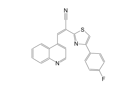 2-thiazoleacetonitrile, 4-(4-fluorophenyl)-alpha-(4-quinolinylmethylene)-