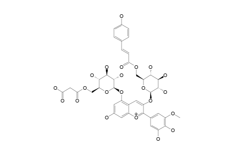 PETUNIDIN-3-O-(6-O-TRANS-PARA-COUMAROYL-BETA-D-GLUCOPYRANOSIDE)-5-O-(6-O-MALONYL-BETA-D-GLUCOPYRANOSIDE)