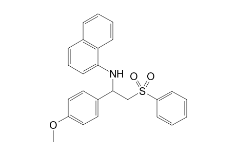N-(1-(4-Methoxyphenyl)-2-(phenylsulfonyl)ethyl)naphthalen-1-amine