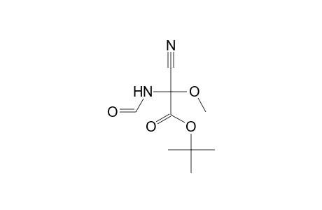 Acetic acid, cyano(formylamino)methoxy-, 1,1-dimethylethyl ester, (.+-.)-
