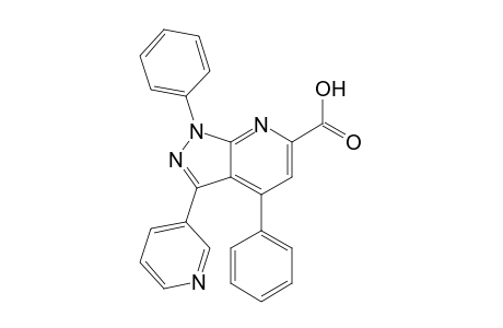 1,4-Diphenyl-3-(pyridin-3-yl)-1H-pyrazolo[3,4-b]pyridine-6-carboxylic acid