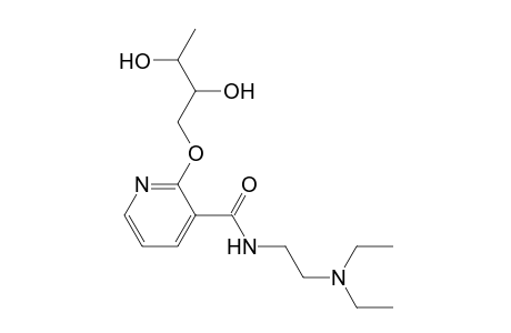 2-(2,3-Dihydroxybutoxy)-n-(2-(diethylamino)ethyl)-3-pyridinecarboxamide