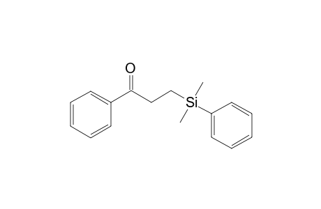 3-(dimethyl(phenyl)silyl)-1-phenylpropan-1-one